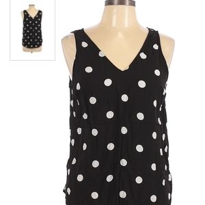 Old navy polka dot loose fitting tank/blouse
